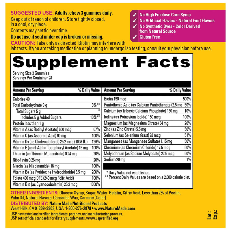 Women's Advanced Multivitamin Gummies 50+