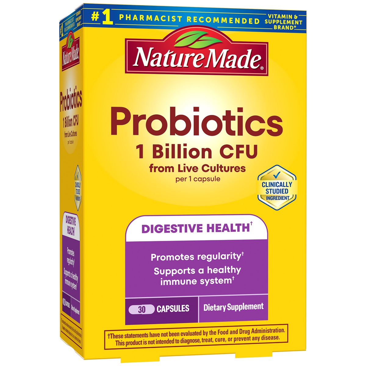 Probiotics 1 Billion CFU From Live Cultures Capsules