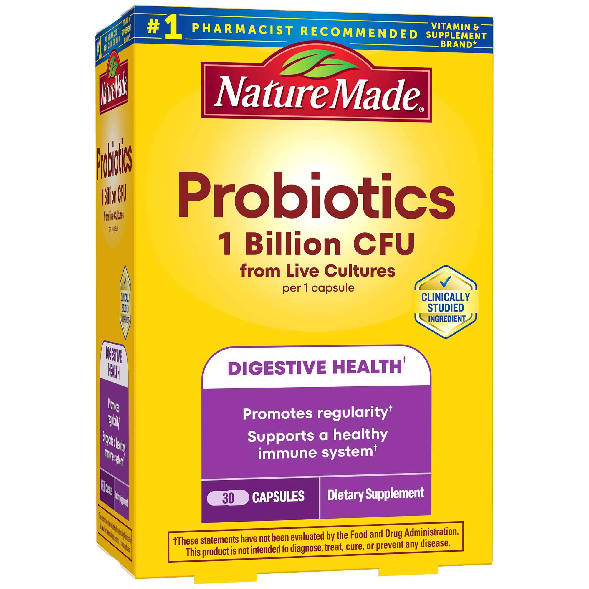 Probiotics 1 Billion CFU From Live Cultures Capsules
