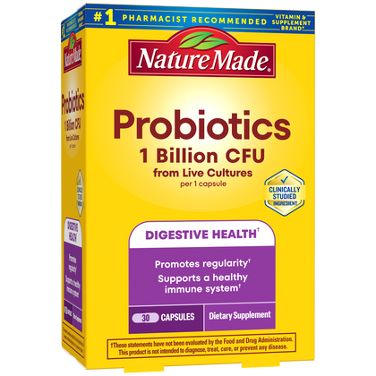 Probiotics 1 Billion CFU From Live Cultures Capsules