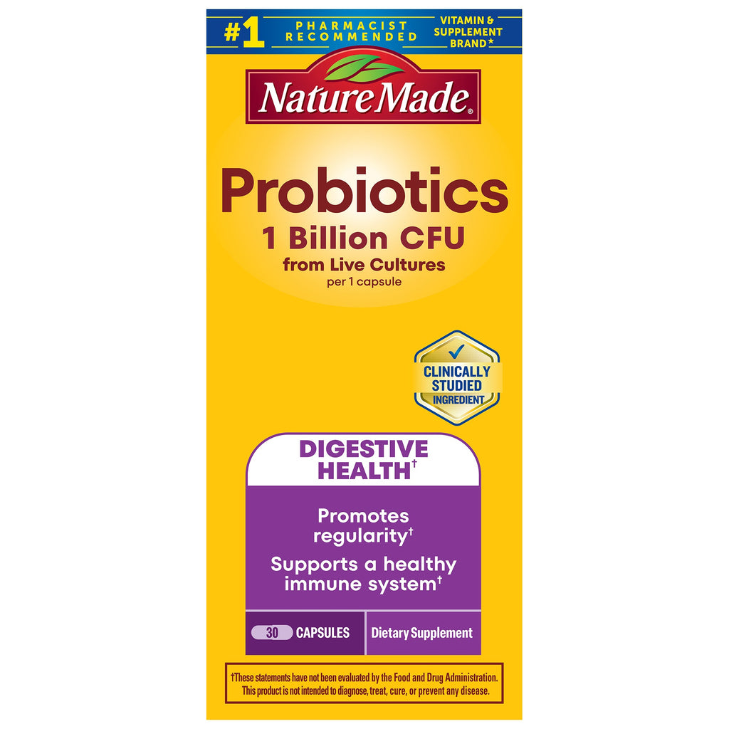 Probiotics 1 Billion CFU From Live Cultures Capsules