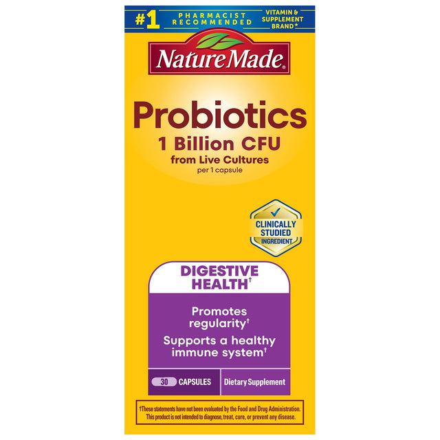 Probiotics 1 Billion CFU From Live Cultures Capsules