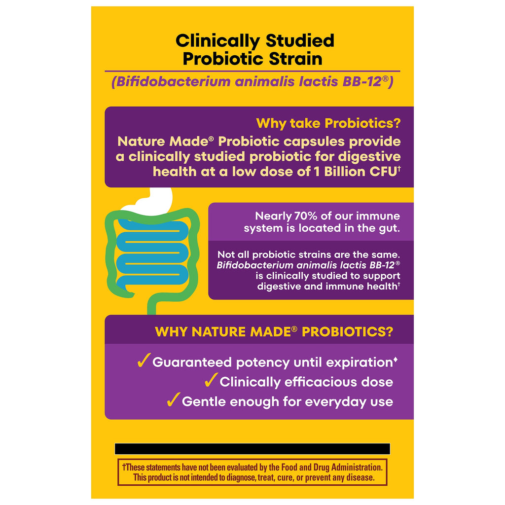 Probiotics 1 Billion CFU From Live Cultures Capsules
