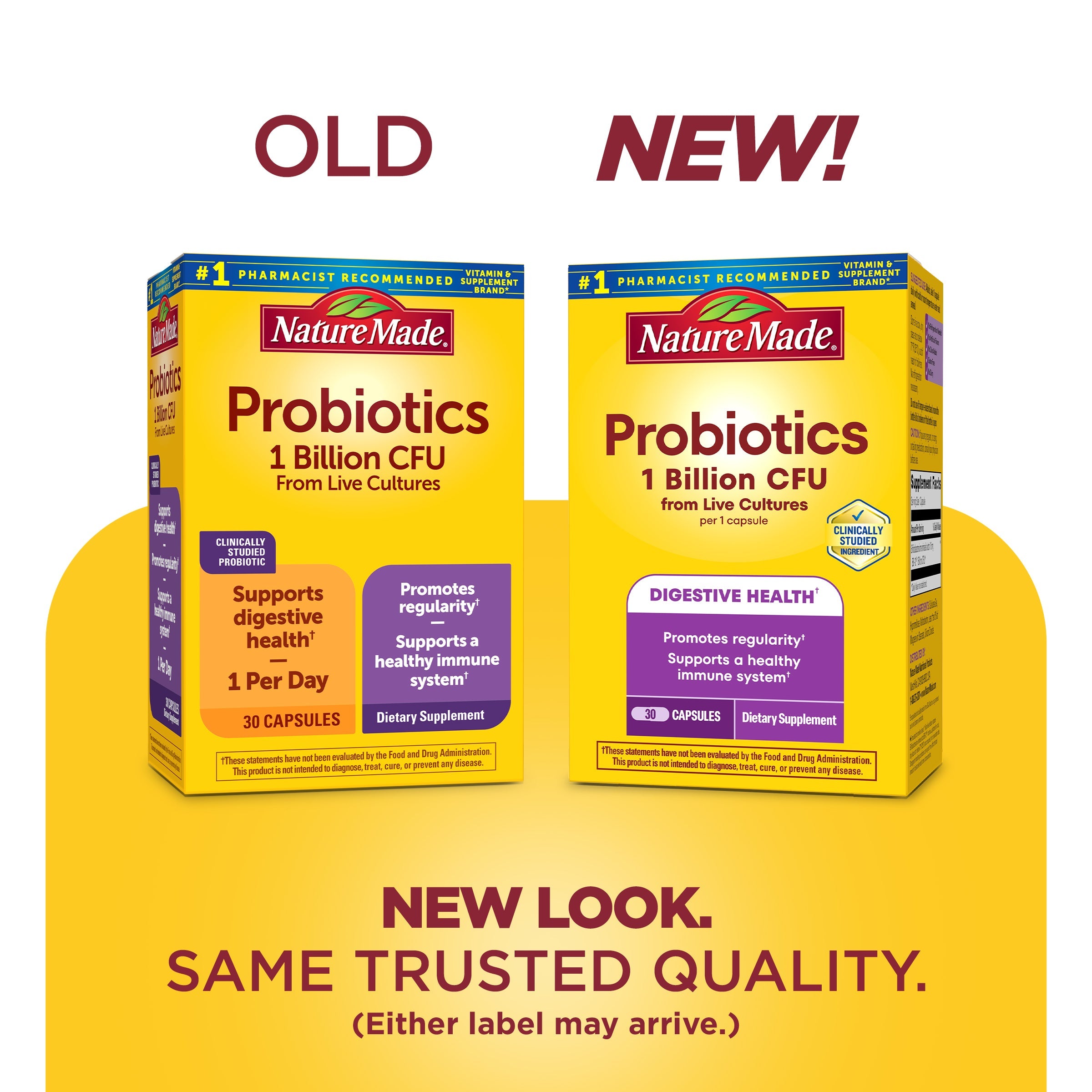 Probiotics 1 Billion CFU From Live Cultures Capsules