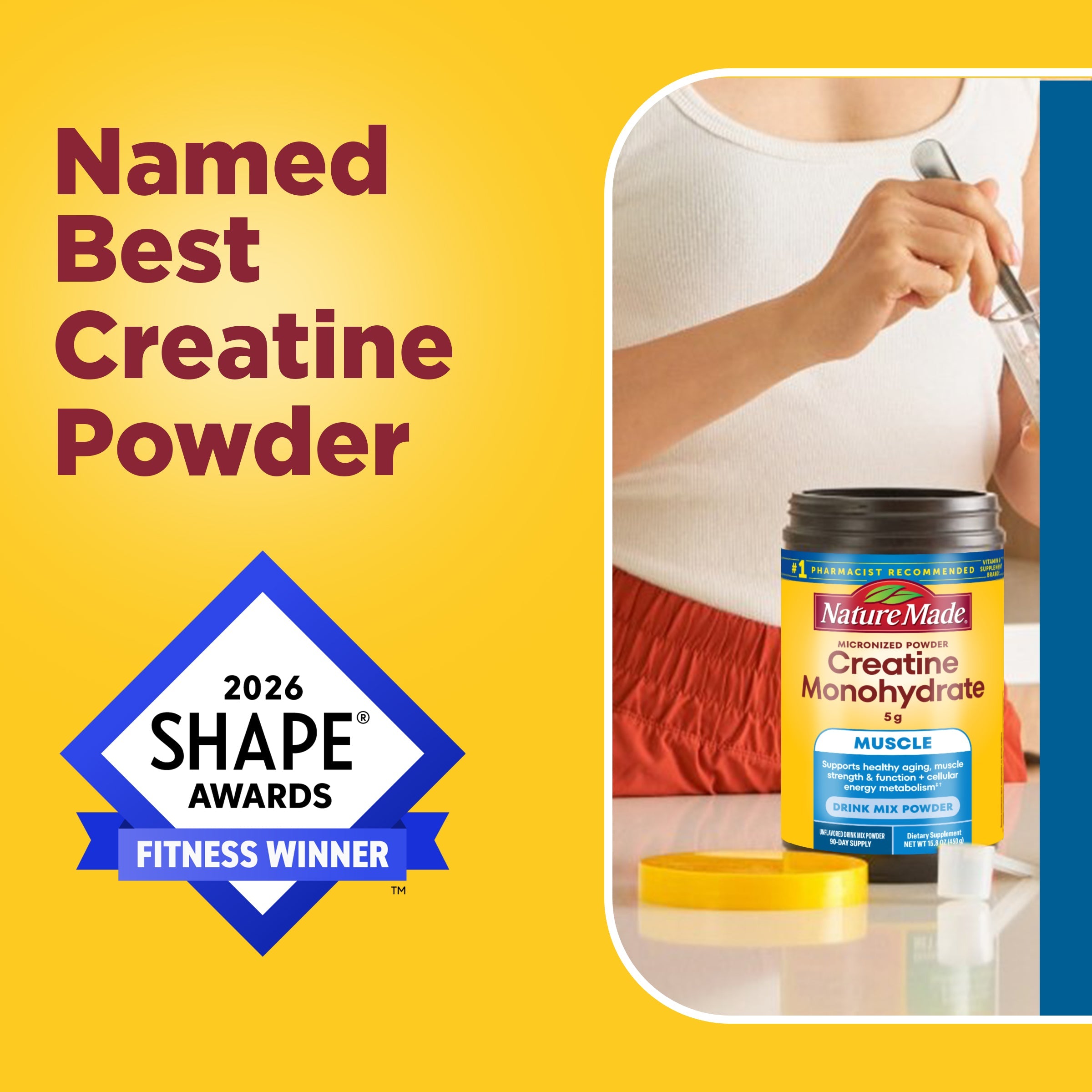Micronized Creatine Monohydrate 5 g Drink Mix Powder