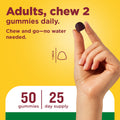 Cranberry 500 mg Per Serving + Vitamin C Gummies
