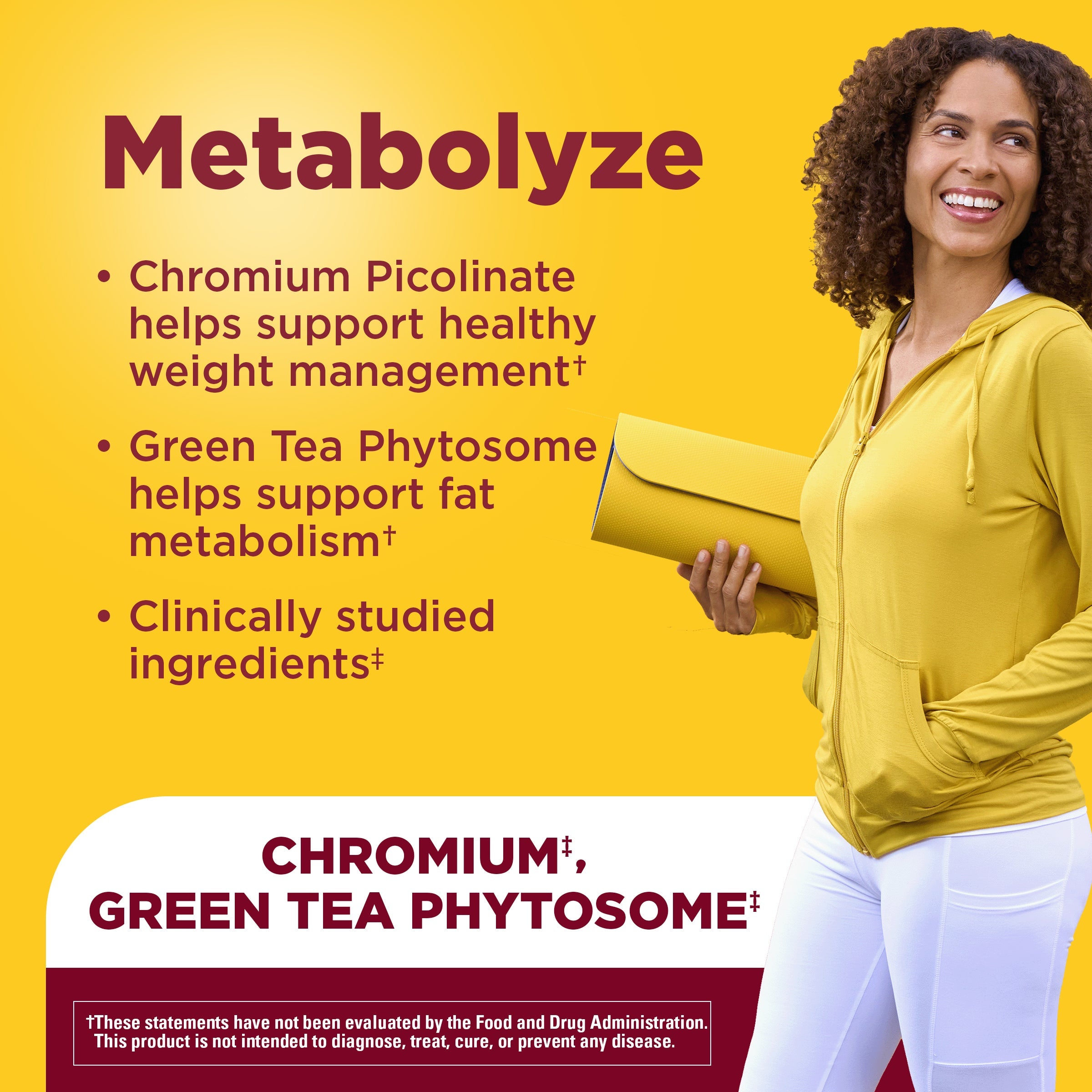 Metabolyze Capsules With Chromium, Green Tea Phytosome & B12